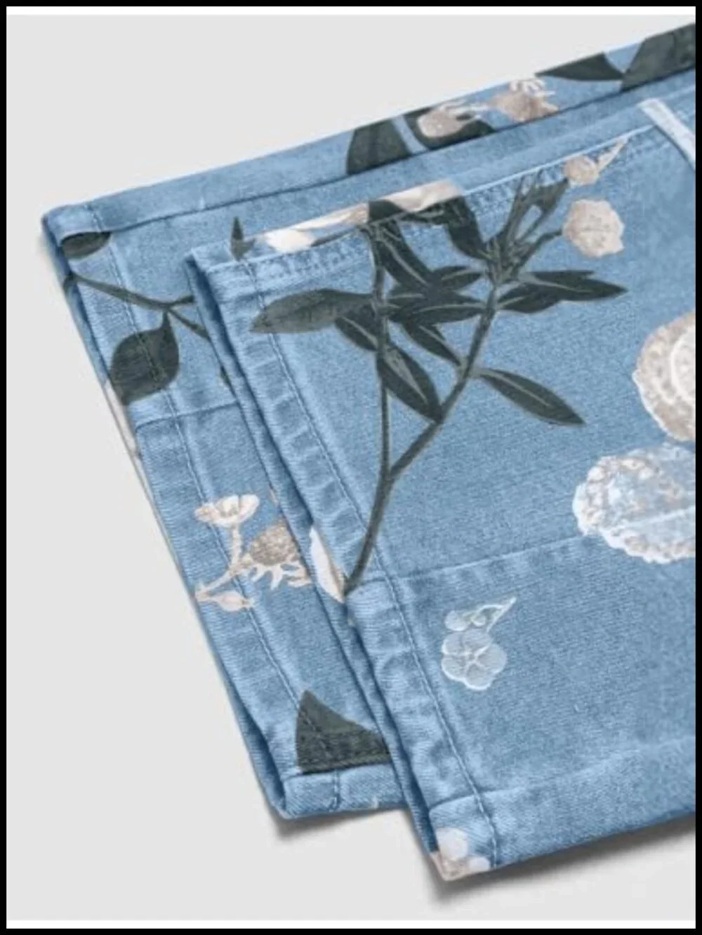 Women Boyfriend Floral Print Baggy Barrel Jeans Cargo Patchwork Wide Leg